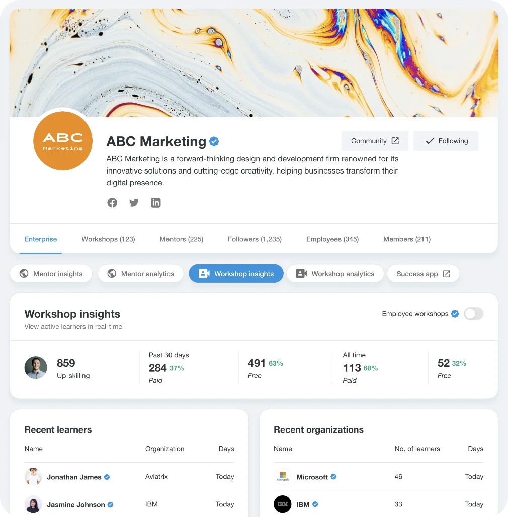 Up-skilling ecosystem